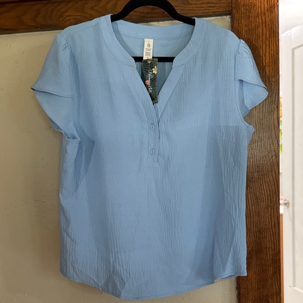 Light Blue Women's Top from Blooming Lily